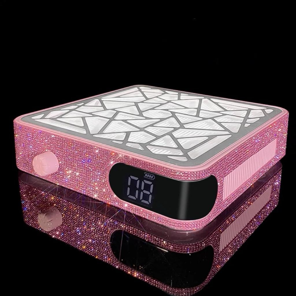 Pink Rechargeable Dust Collector Rhinestones