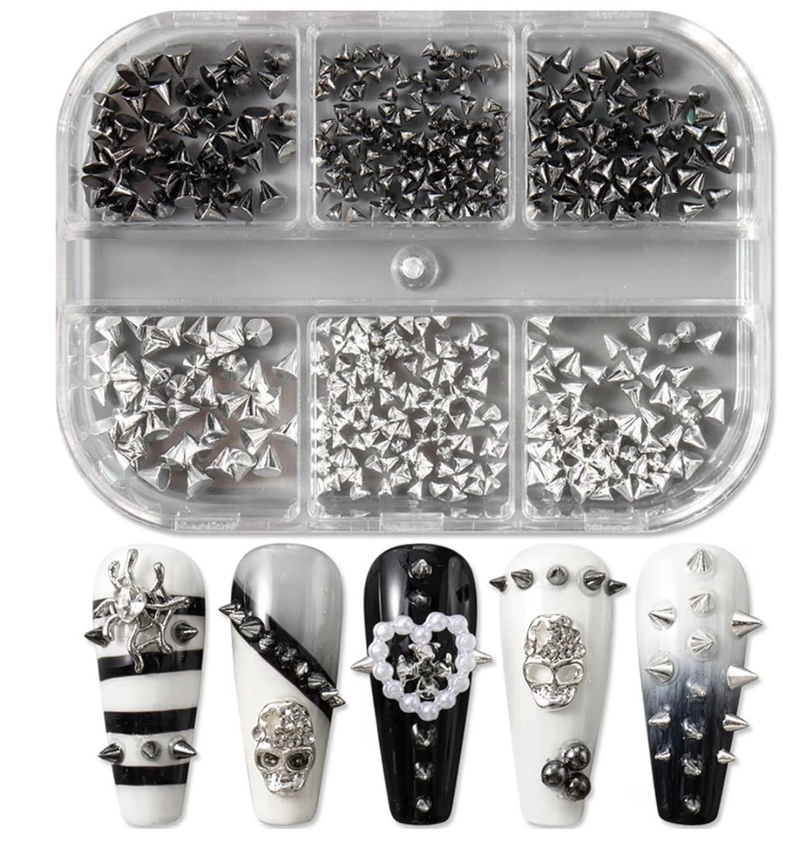 Triangle/spikes Nail Art Charms – Mixed Colors