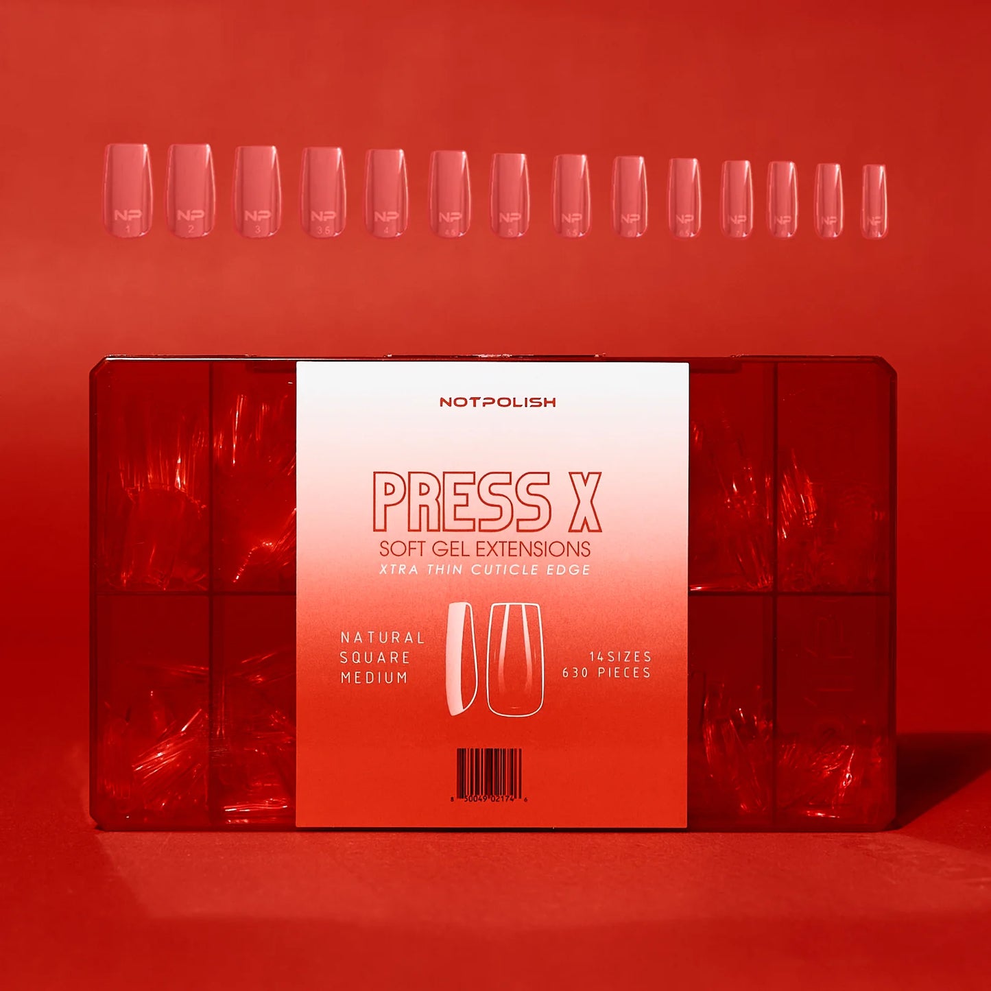 PRESS X-TIP CASE 630 Pieces by NOTPOLISH