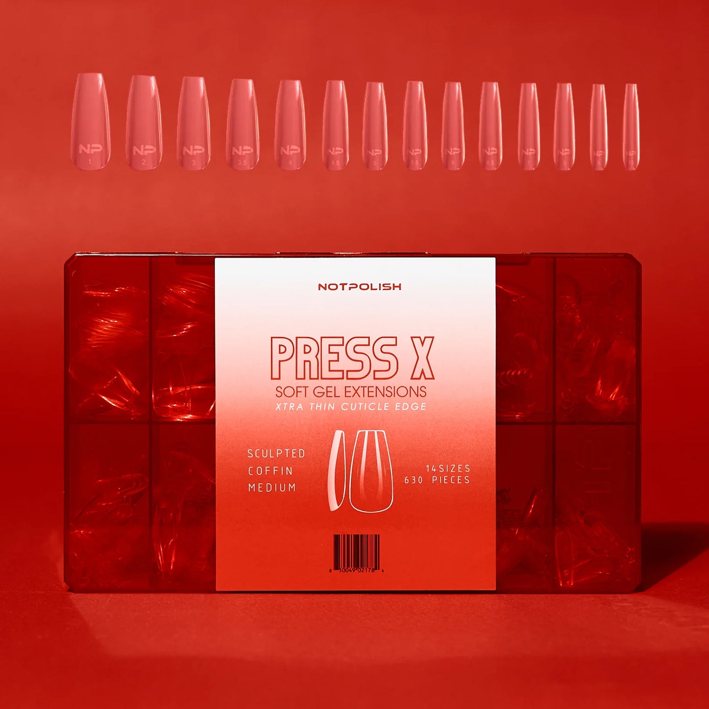 PRESS X-TIP CASE 630 Pieces by NOTPOLISH