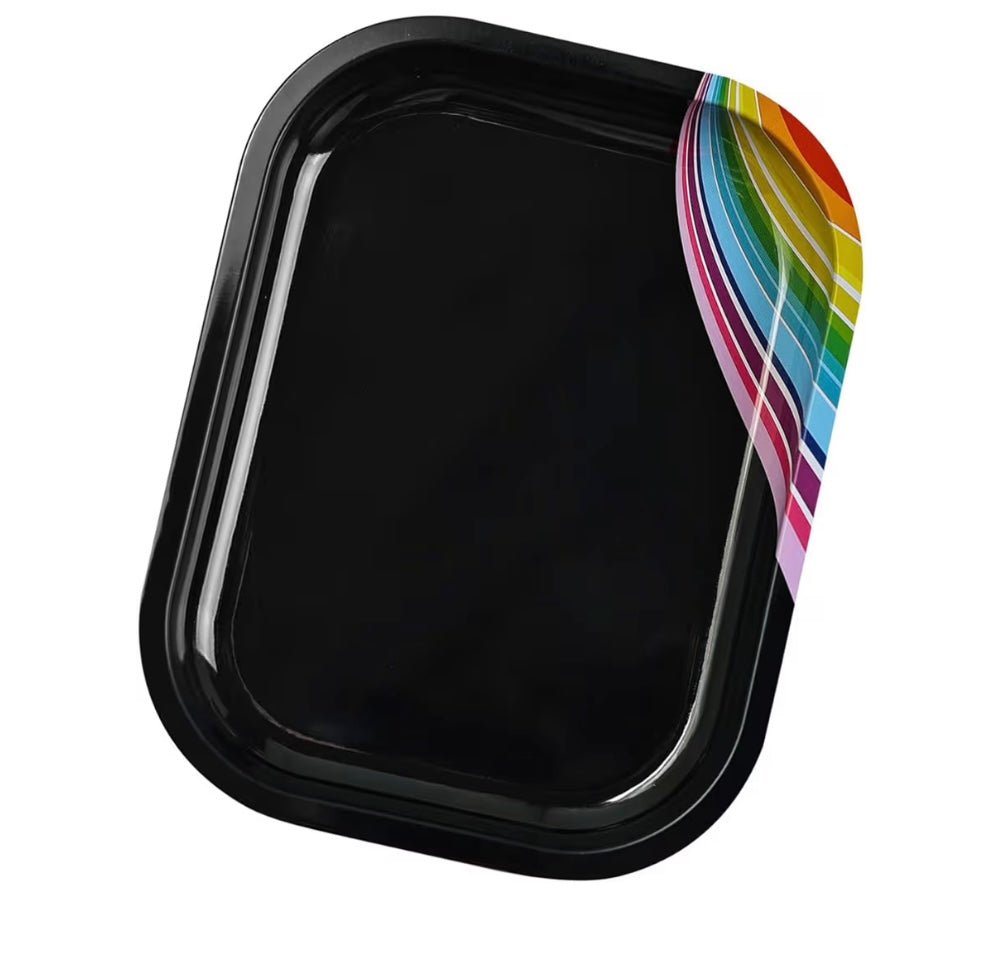 BLACK RECTANGLE NAIL ART TRAY