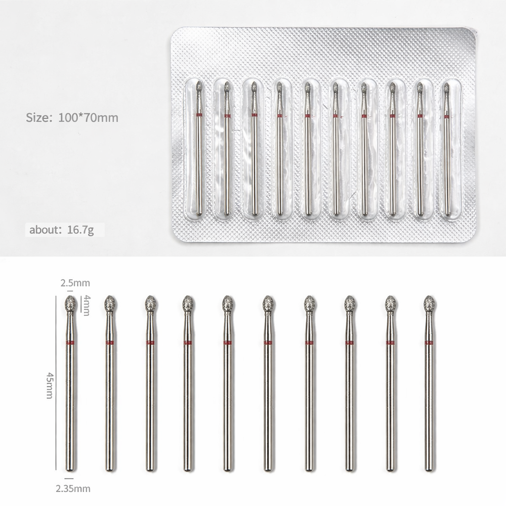 Mini Flame Diamond Drill Bit 10pcs