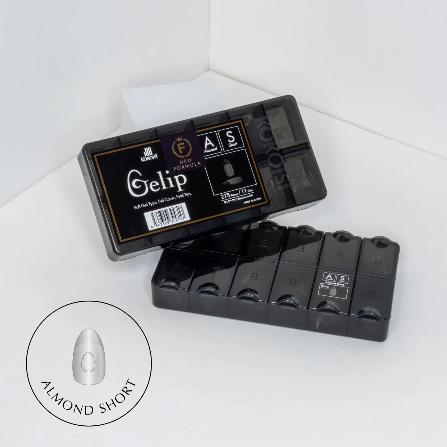 ALMOND SHORT GELIP EXTENSIONS (275 PCS.)