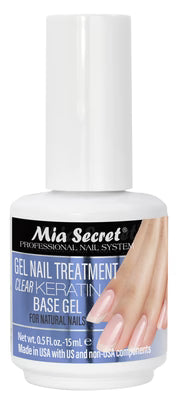 GEL NAIL TREATMENT (KERATIN BASE & TOP GEL)