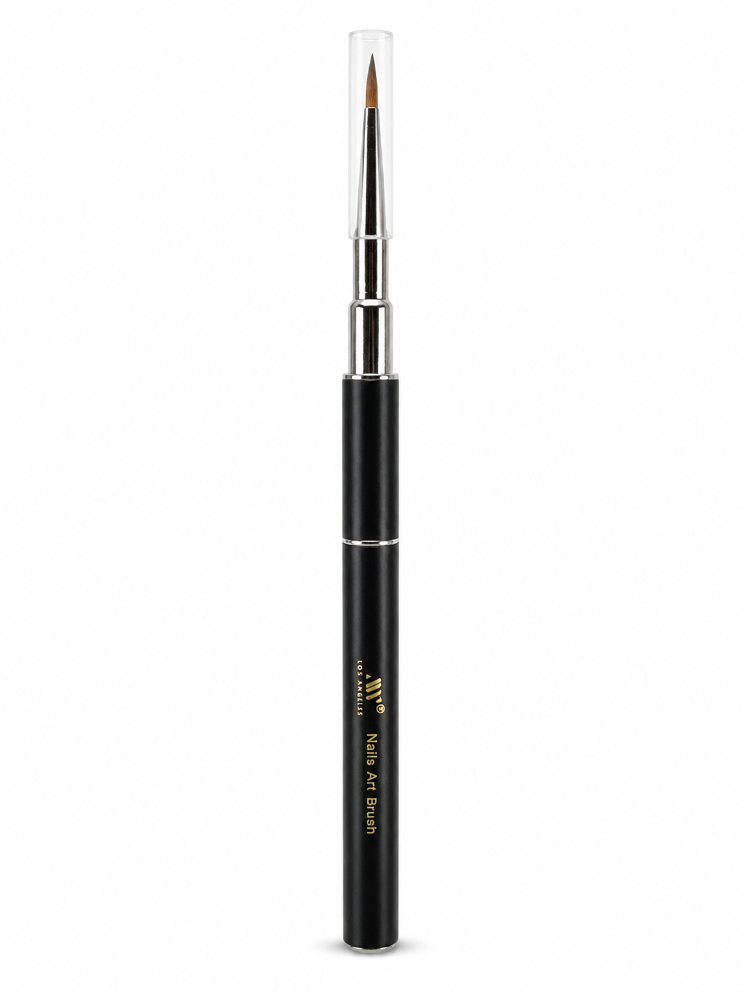 Black Precision Detail Nail Art Brush With Protective Cap