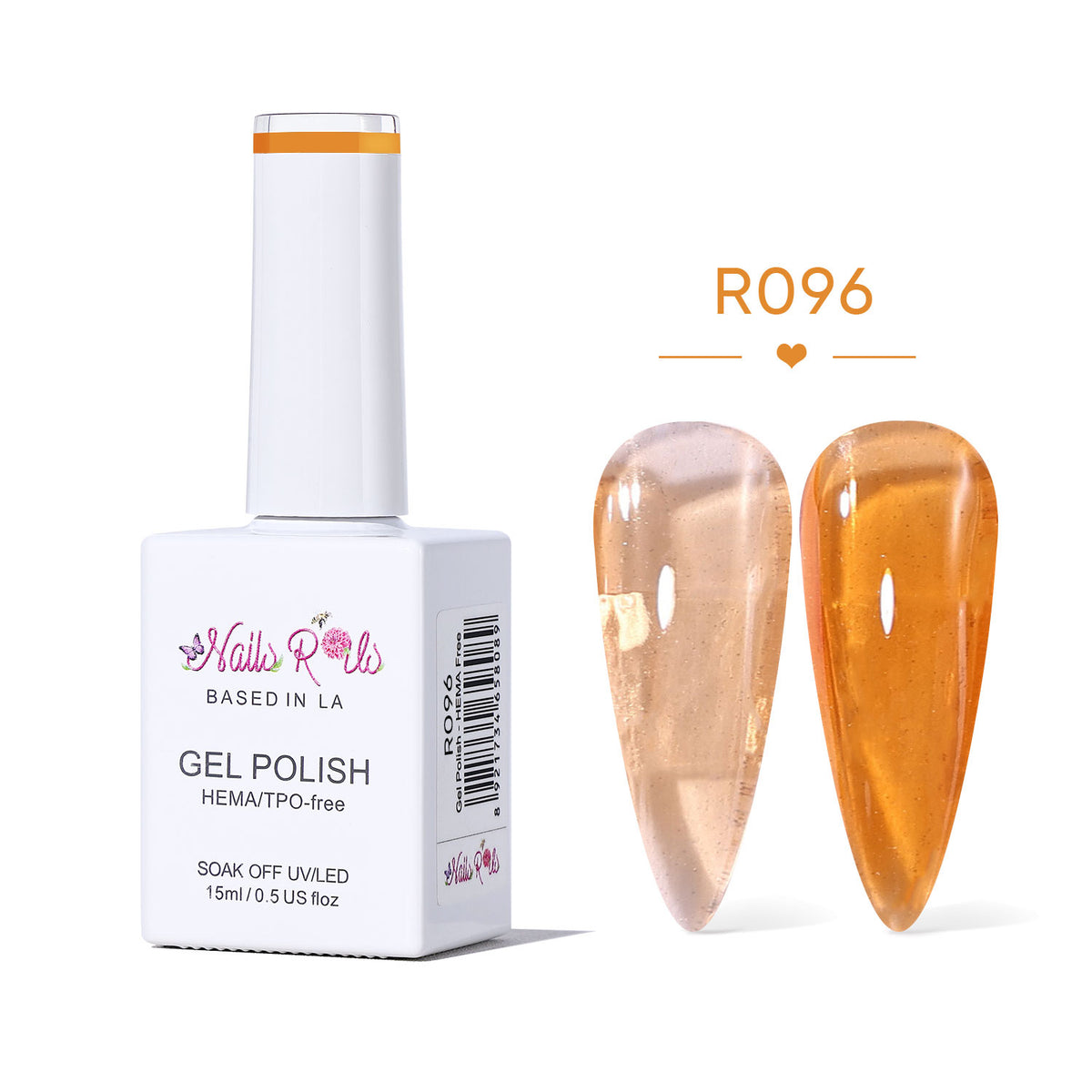 Gel Polish - R096 Amber Glow Glass