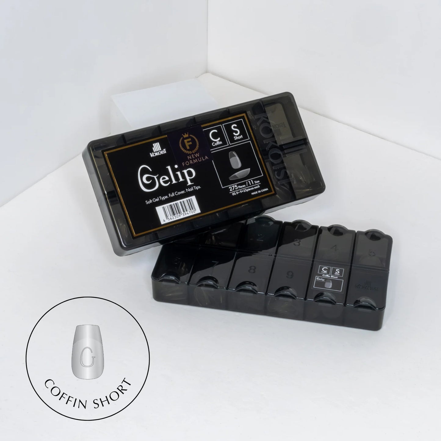 Coffin Short Gelip Extensions (275 pcs.)