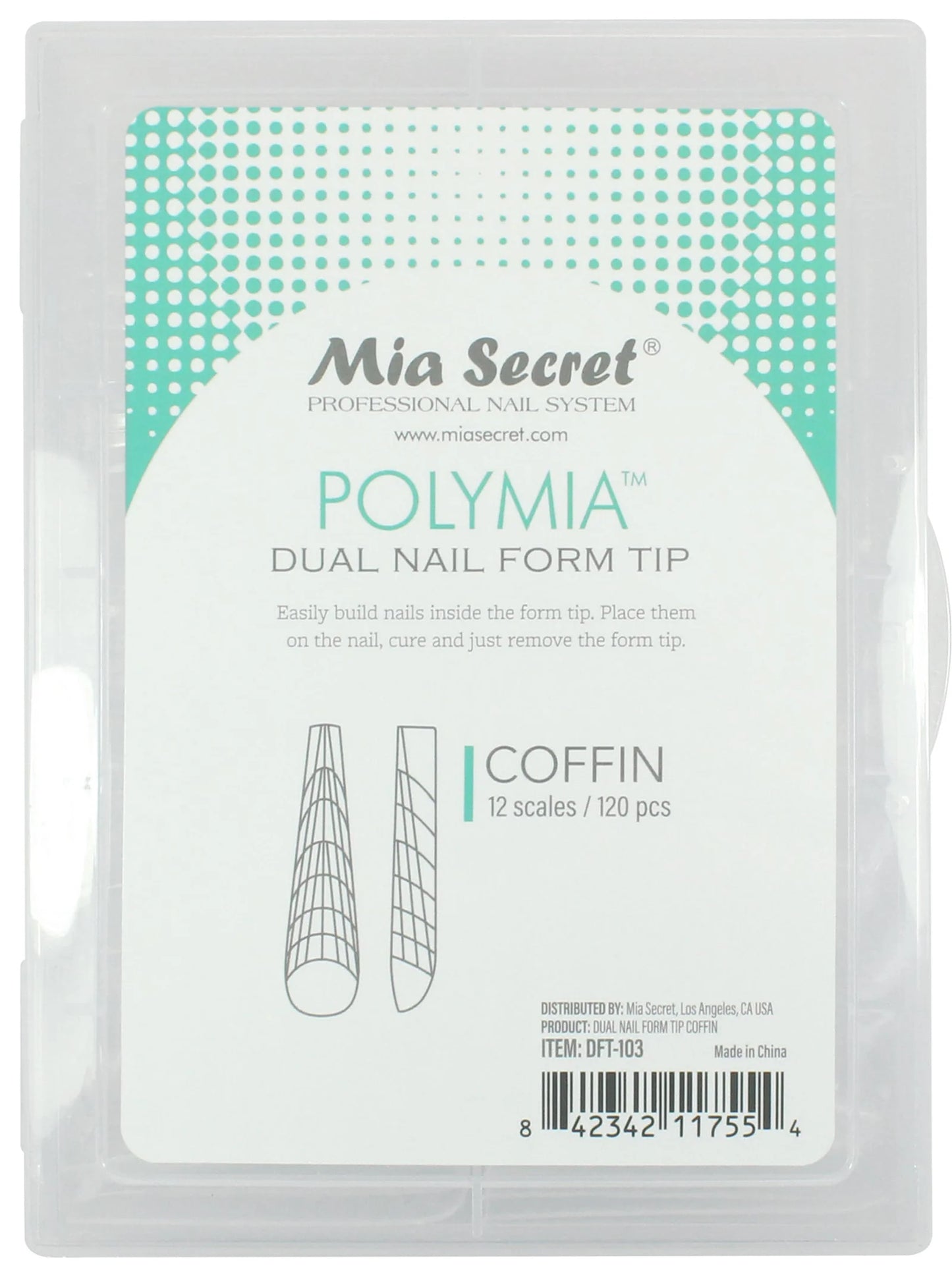 Polymia Dual Nail Form Tips - Coffin