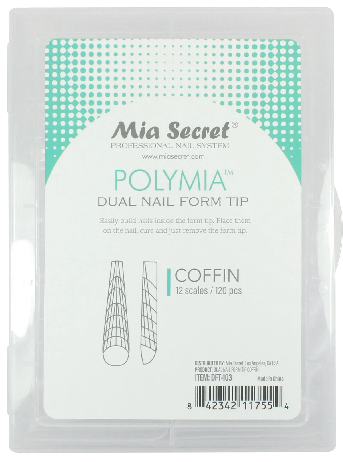 Polymia Dual Nail Form Tips - Coffin