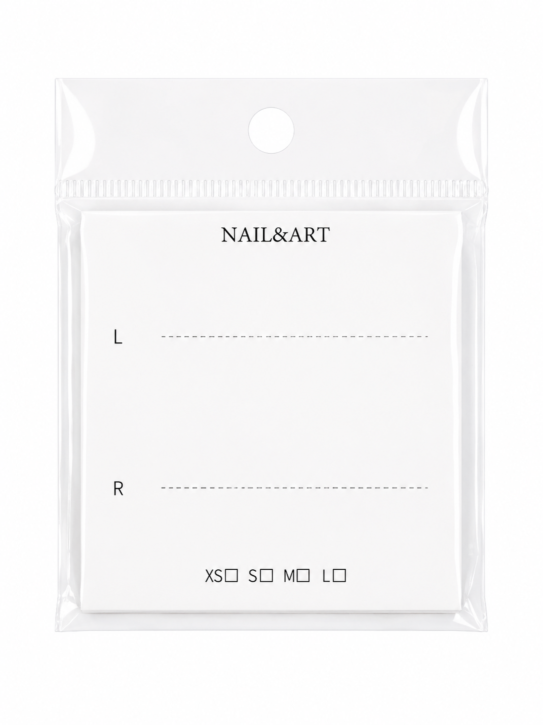 Press-On Nail Size & Display Card Inserts