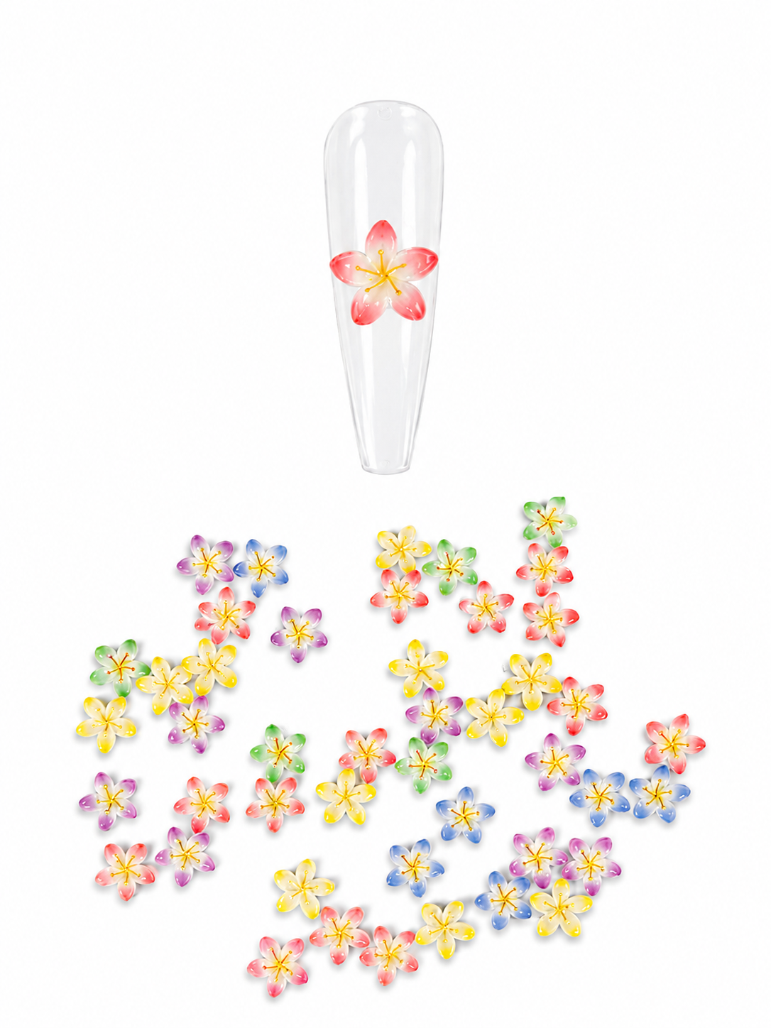 Pastel Blossom 3D Nail Charms