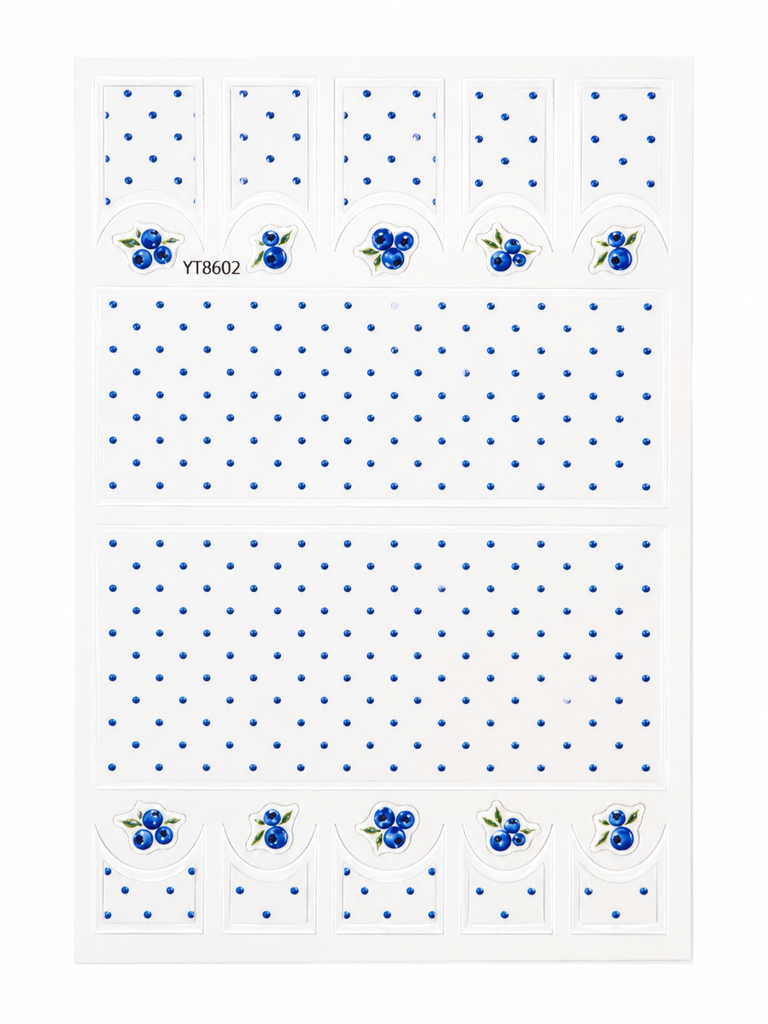 Blueberry French Tip Sticker