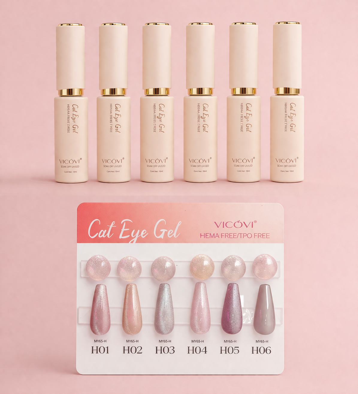 VICOVI Cat Eye Gel Collection – Blush Shimmer Series