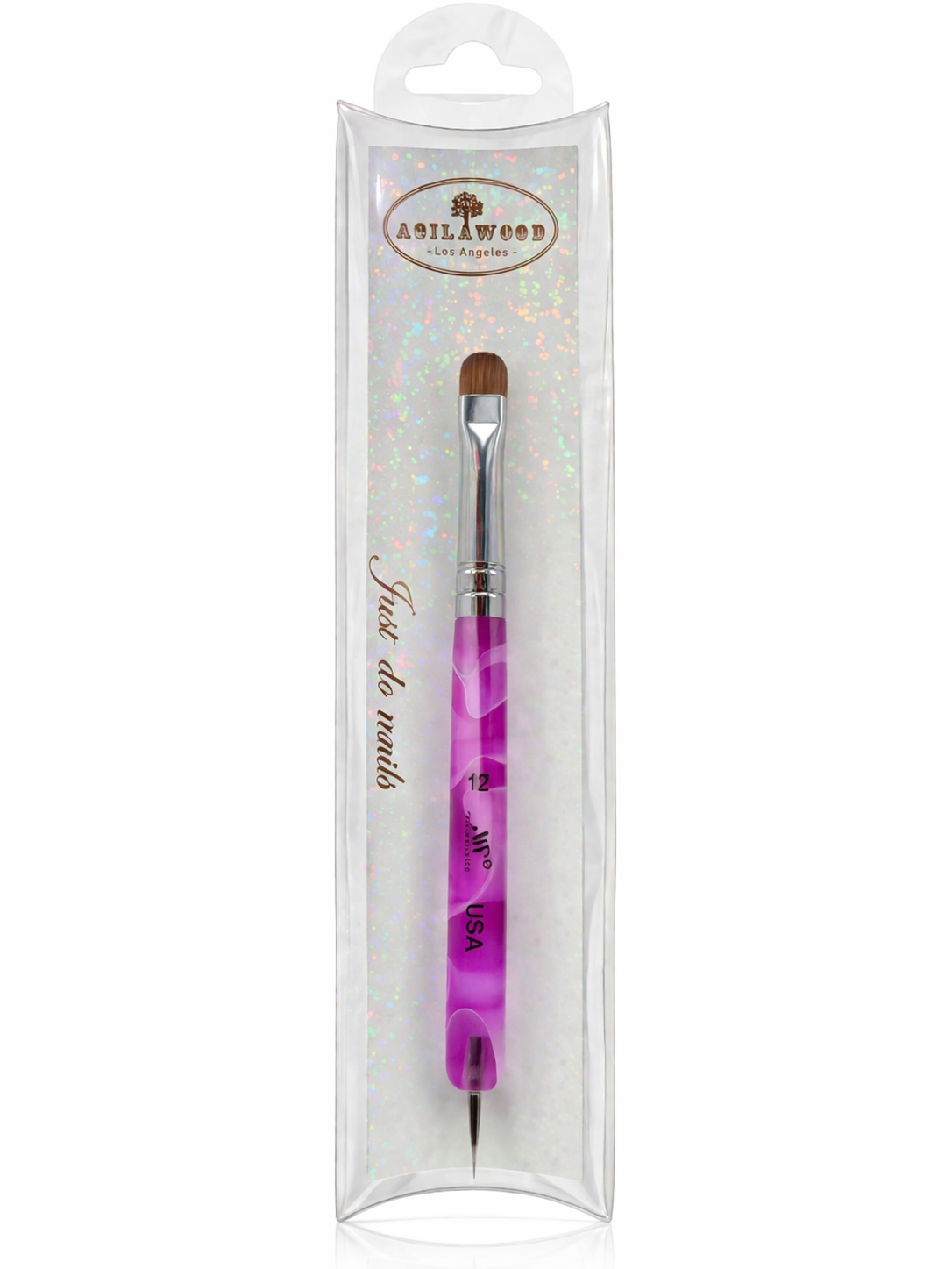 Purple Marble French Brush