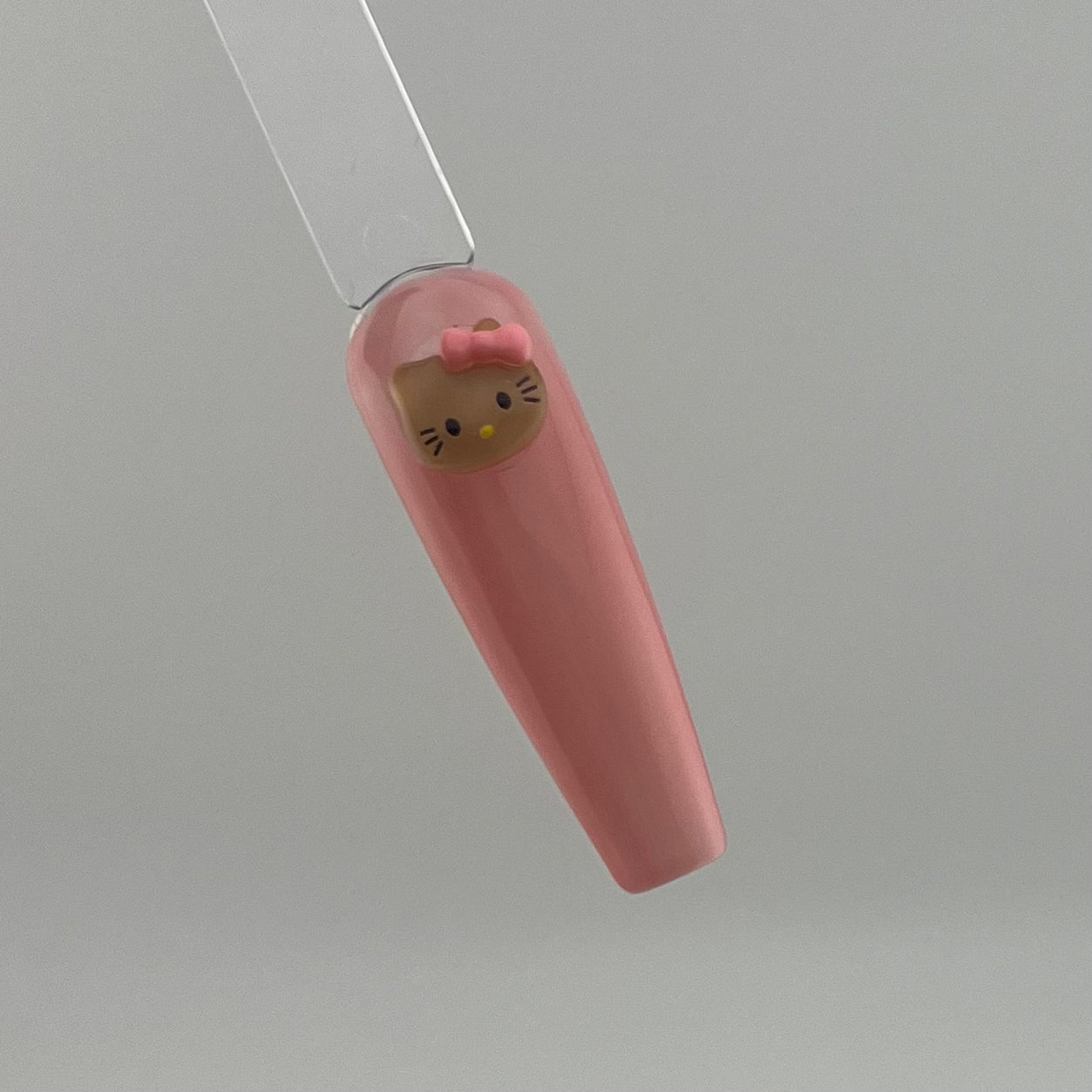Translucent Brown HK with Pink Bow-10pcs