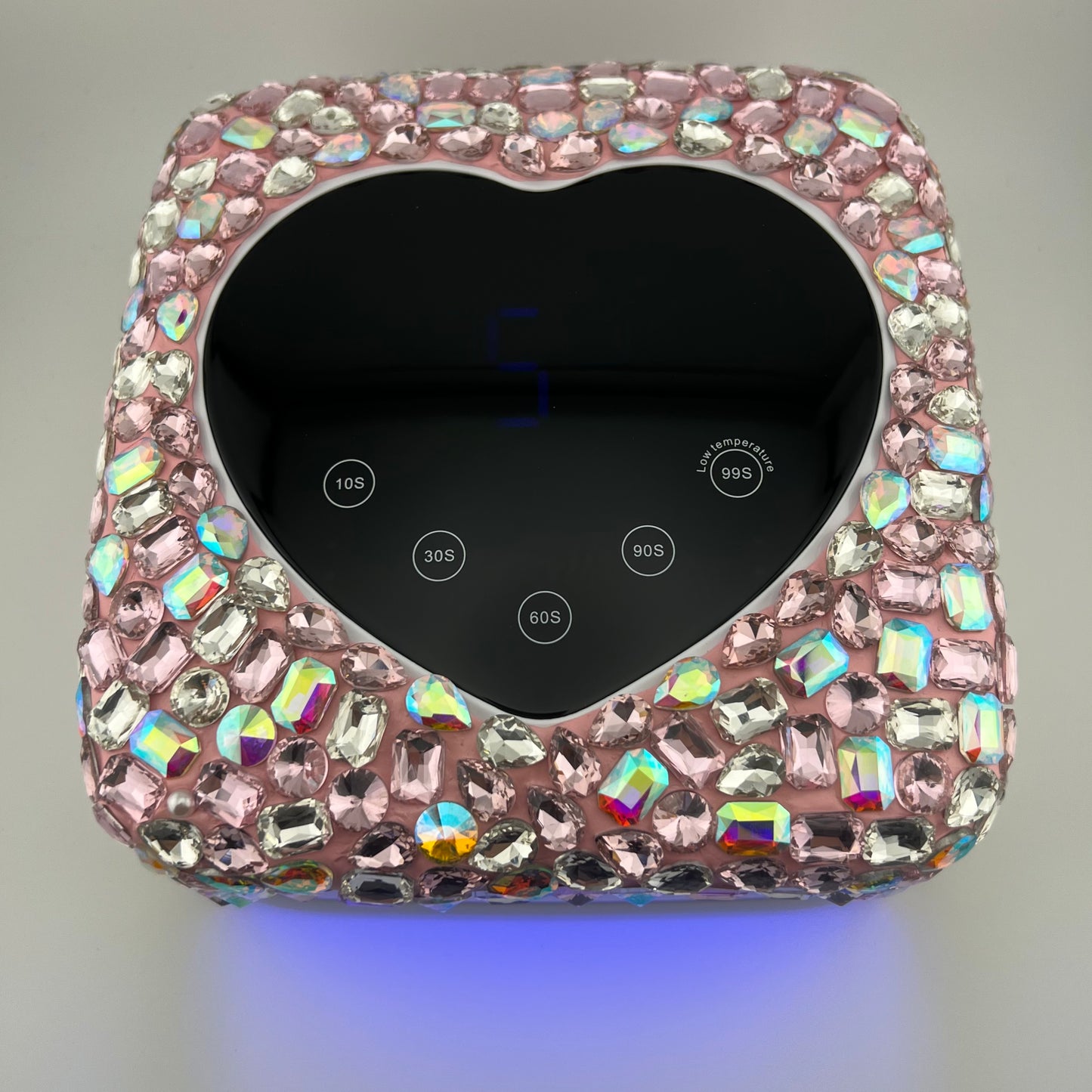 Pink Giant Rhinestone Rechargeable LED Lamp