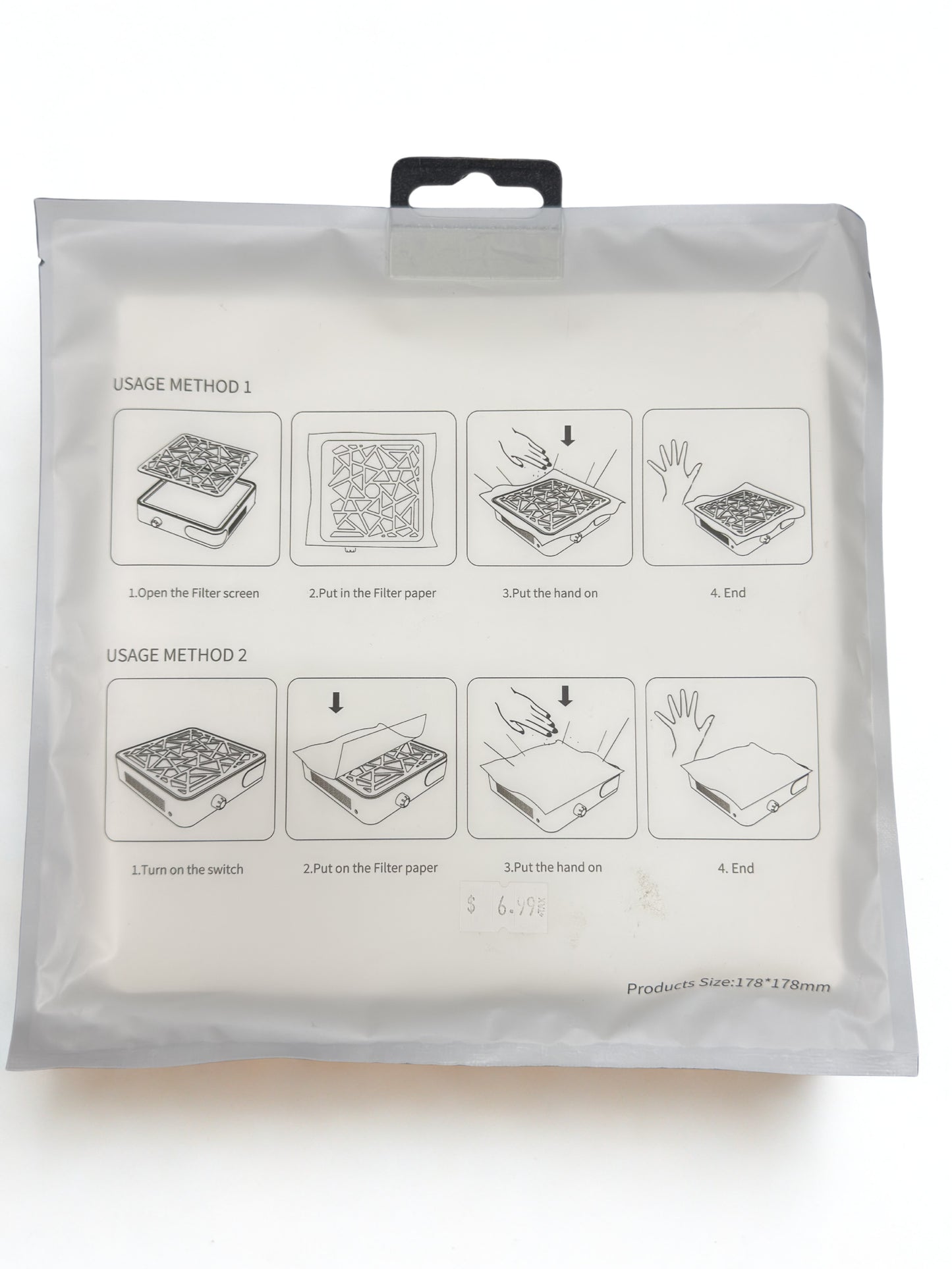 DISPOSABLE NAIL FILTER COTTON FOR DUST COLLECTOR