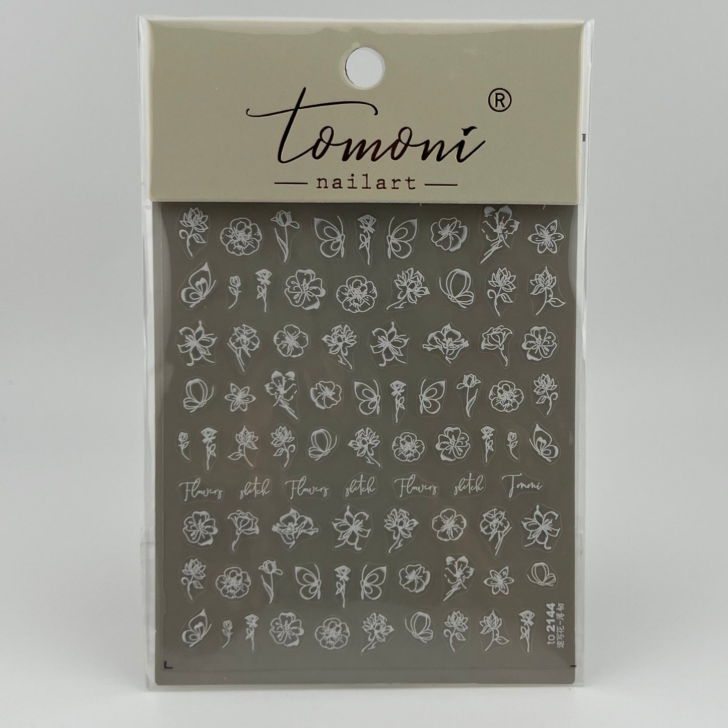 Flower and Butterfly Nail Sticker