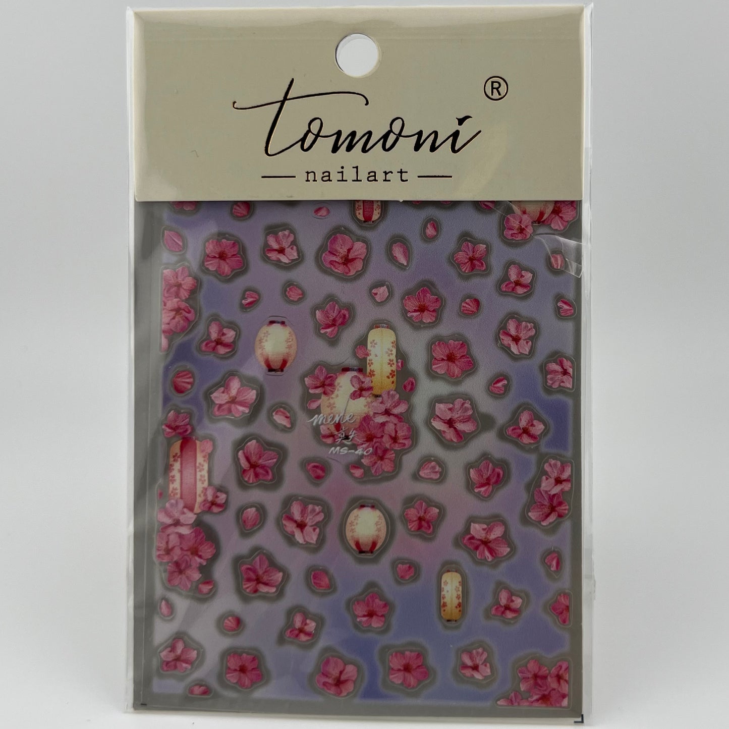 Pink Flower Nail Sticker