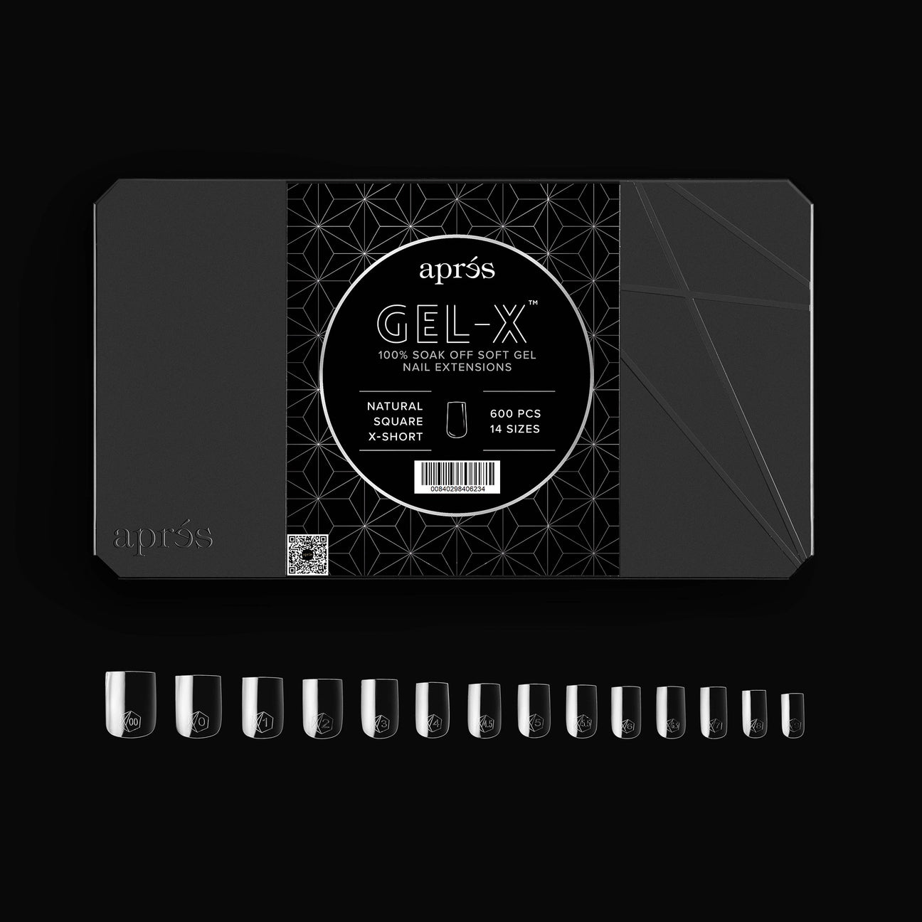 GEL-X 2.0 NATURAL SQUARE TIPS 600 PCS