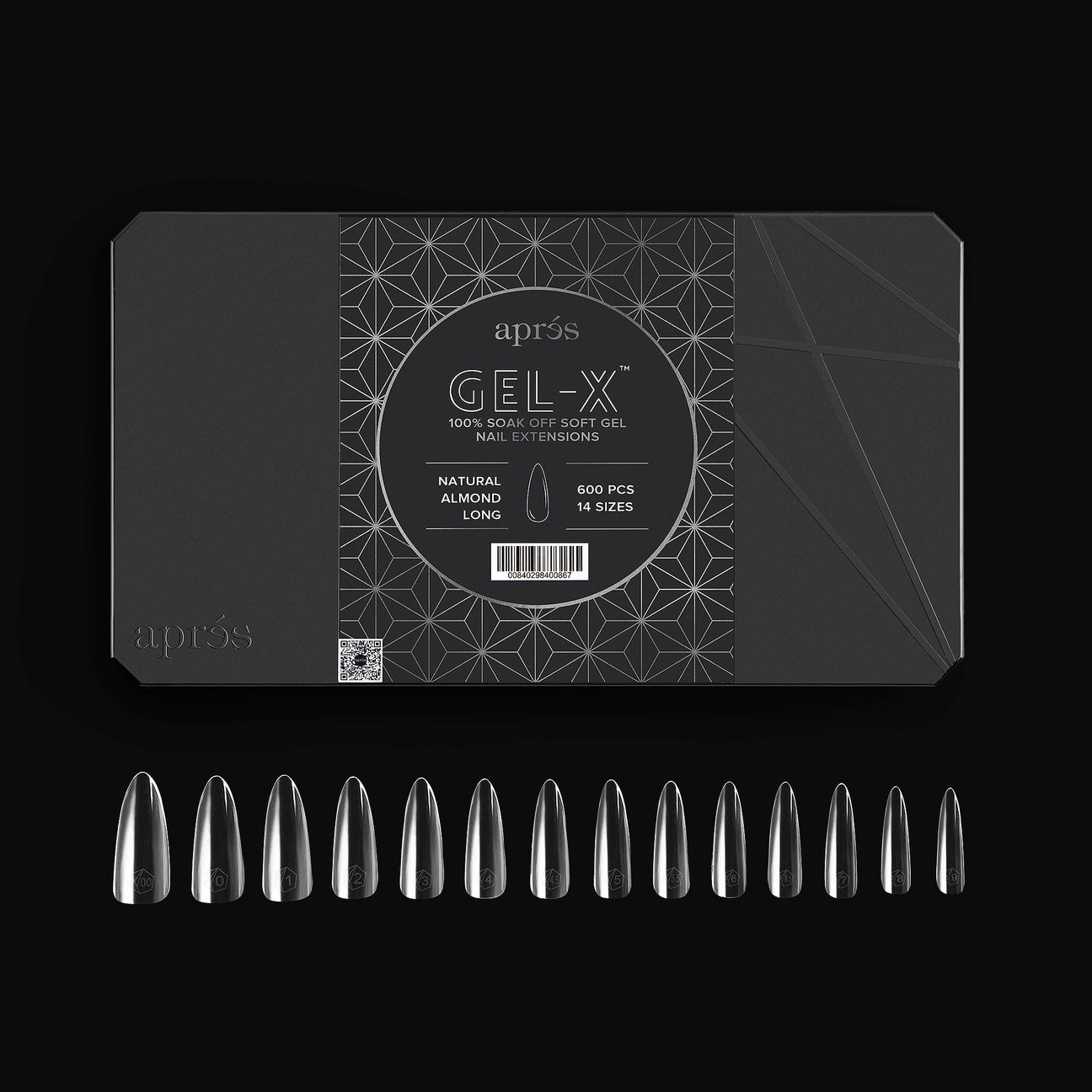 GEL-X TIPS 2.0 NATURAL ALMOND 600 PIECES
