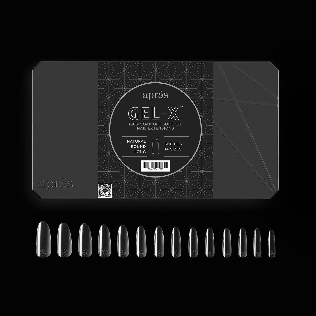 GEL-X TIPS 2.0 NATURAL ROUND 600 PCS