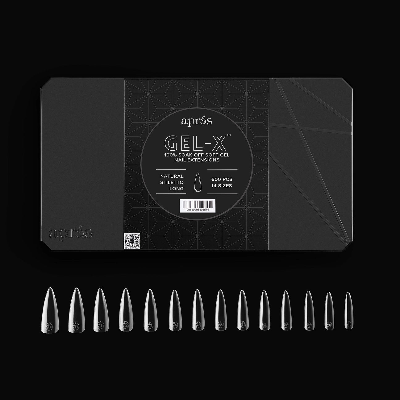 GEL-X TIPS 2.0 NATURAL STILETTO