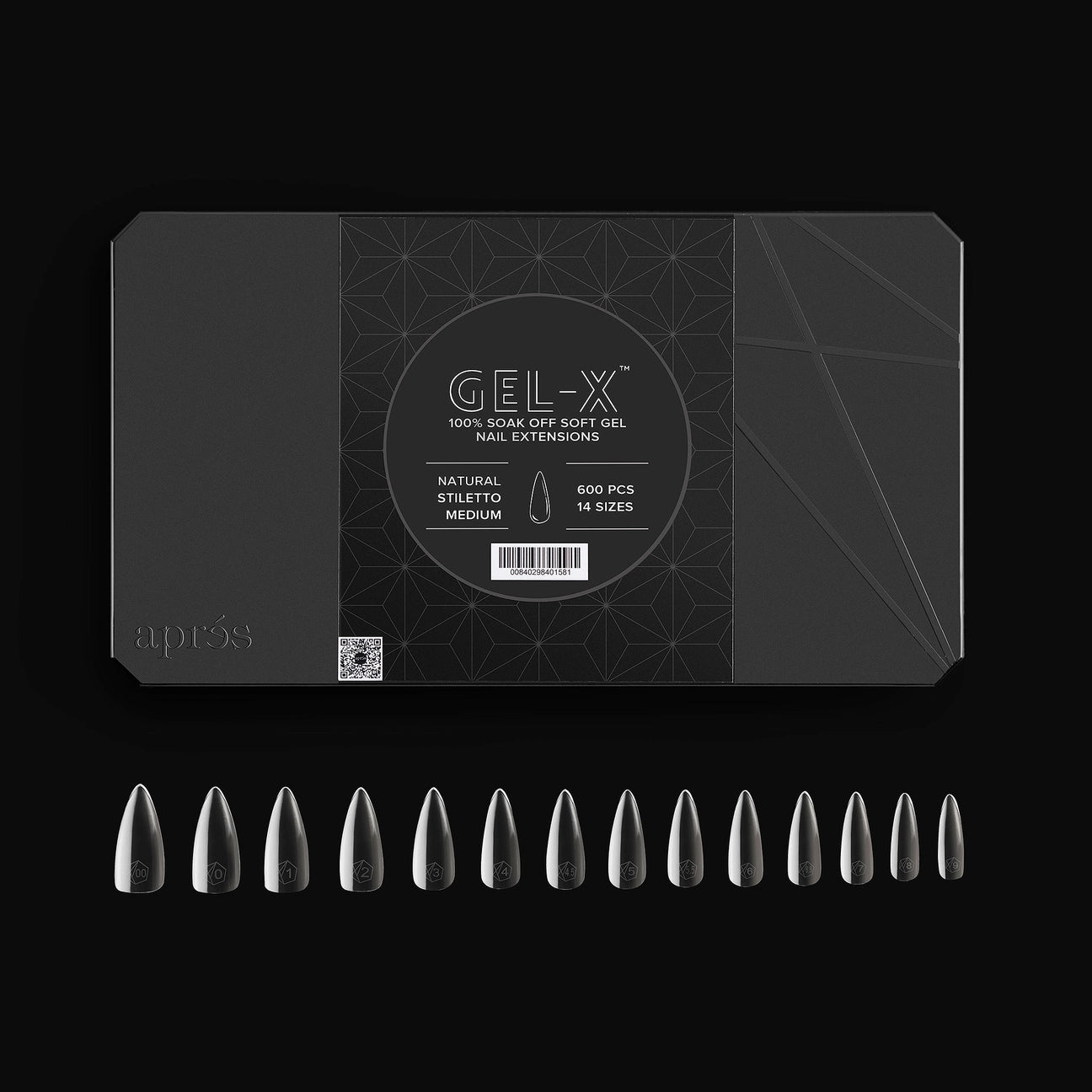 GEL-X TIPS 2.0 NATURAL STILETTO