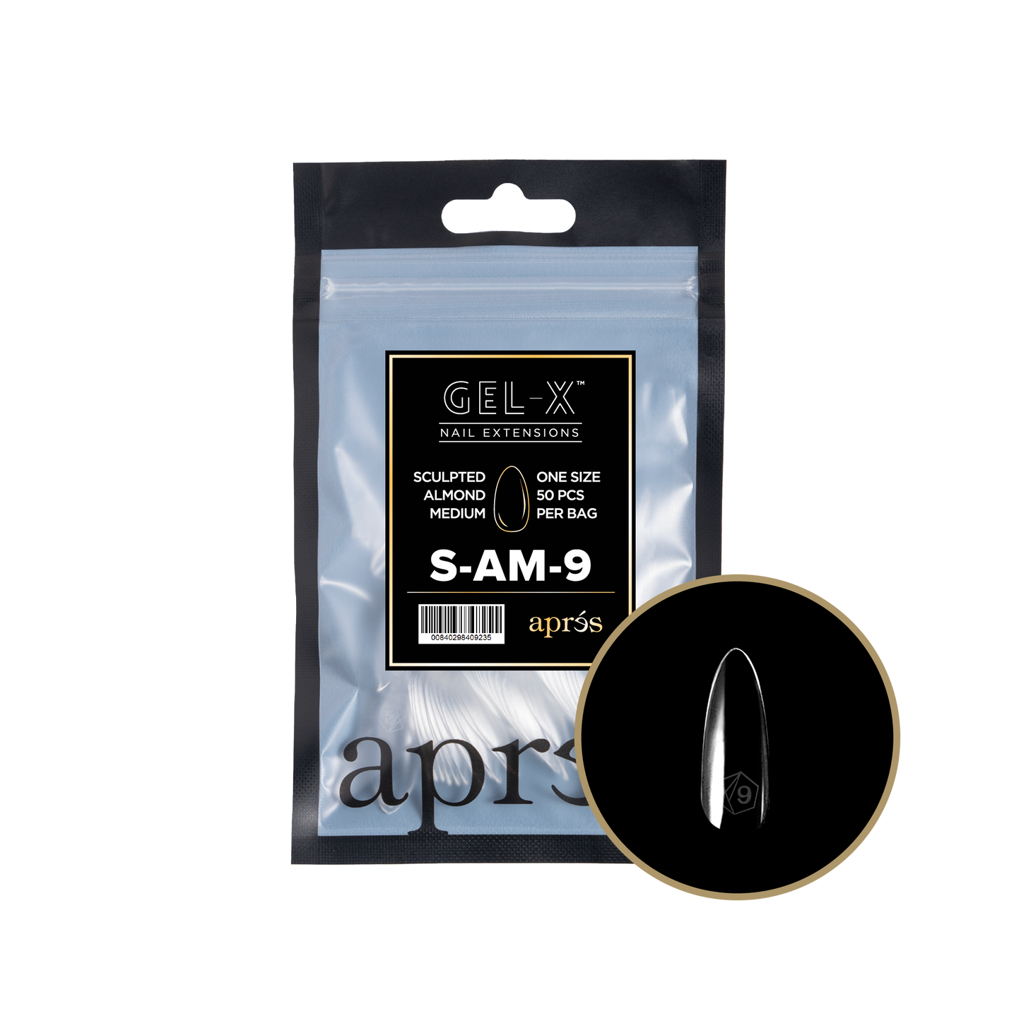 Sculpted Almond Medium Refill Tips