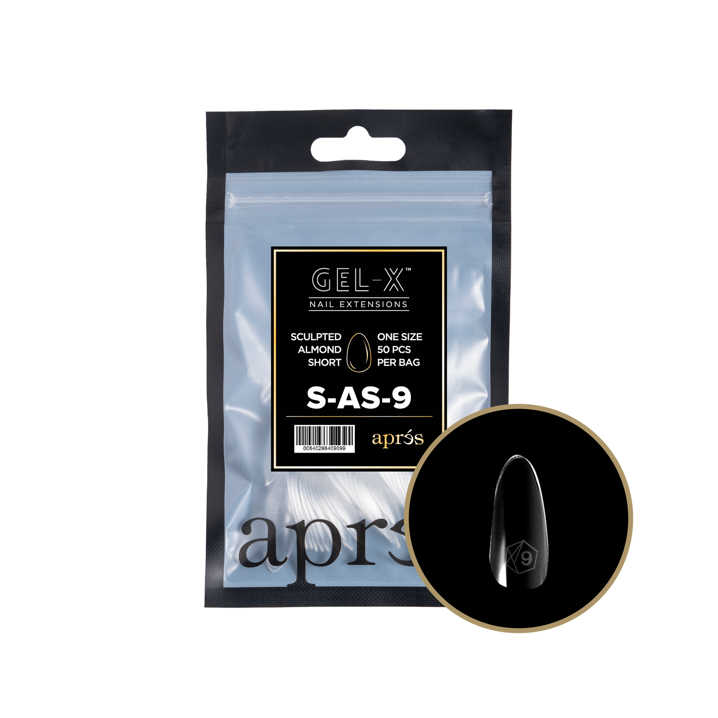 Sculpted Almond Short Refill Tips