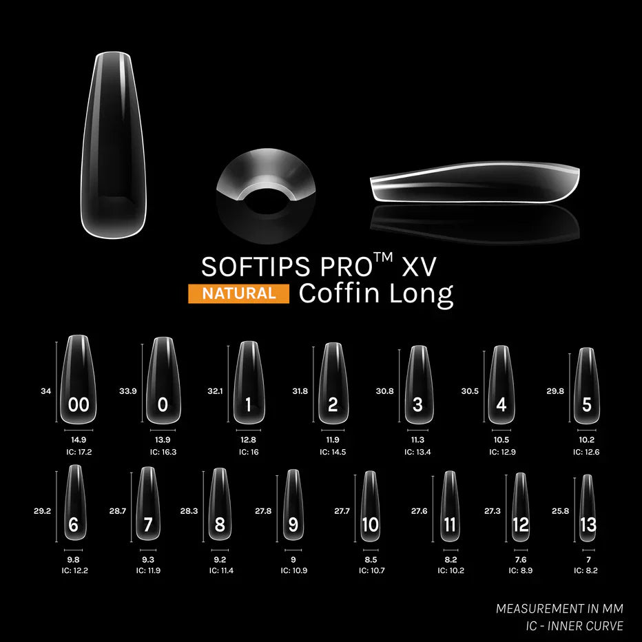 SOFTIPS PRO™ XV NATURAL - COFFIN LONG