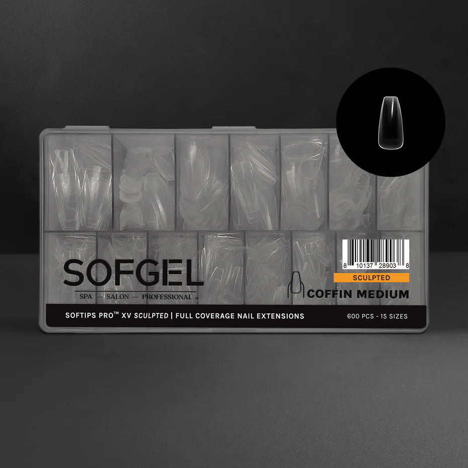 SOFTIPS PRO™ XV SCULPTED - COFFIN MEDIUM