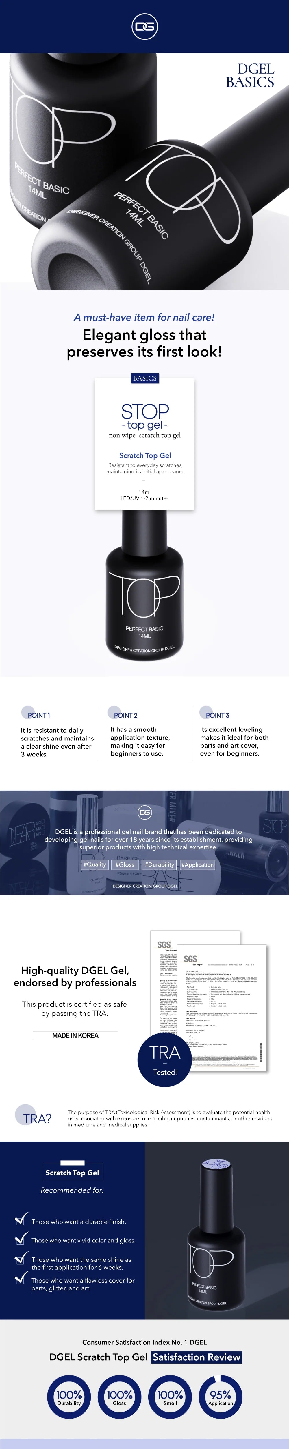 Non Wipe Scratch Top Gel