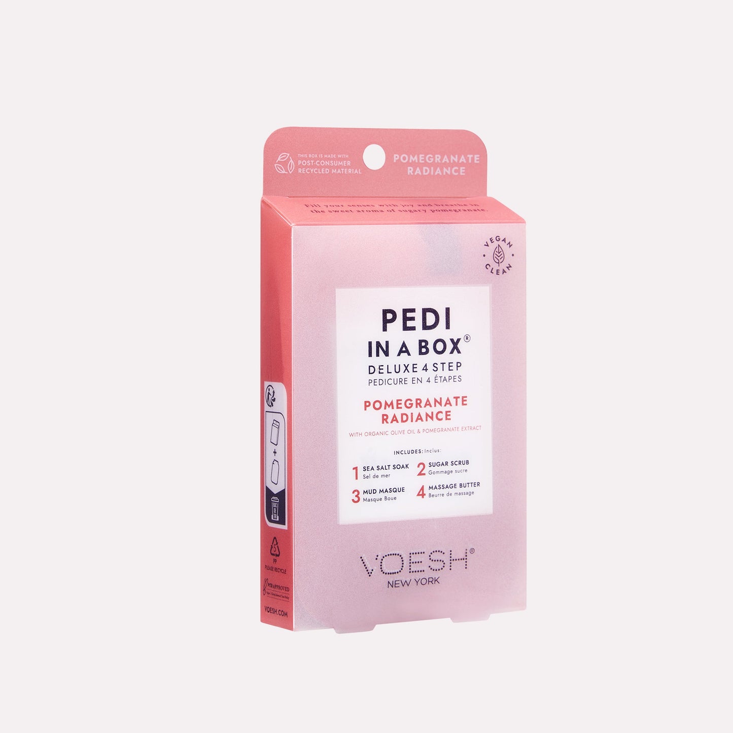 Voesh Pedi in a Box Deluxe 4 Step - Pomegranate Radiance