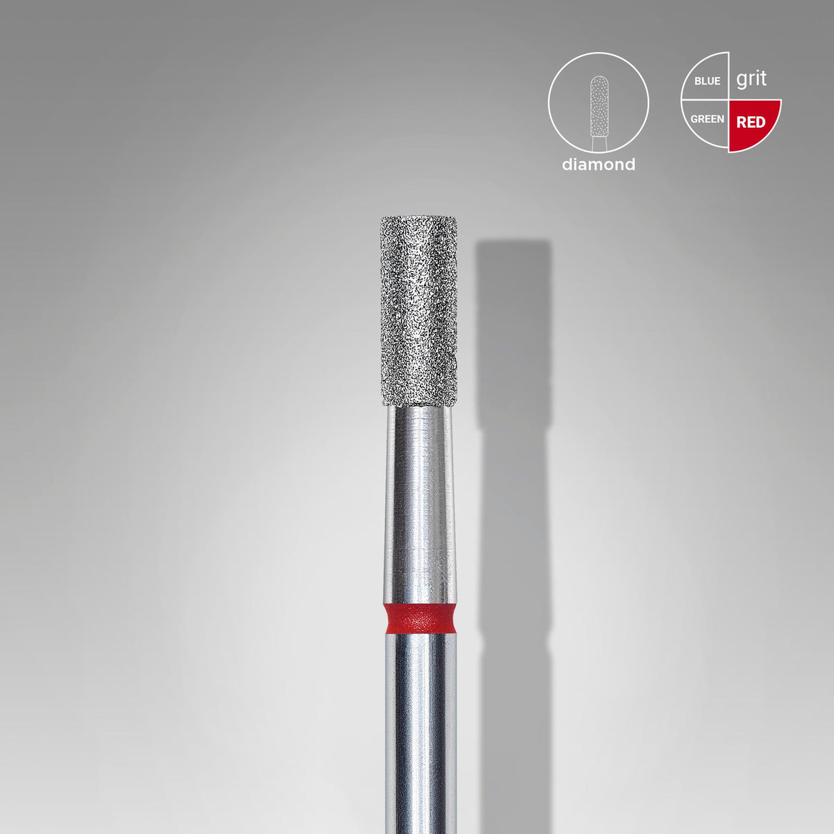 Staleks Pro Diamond Drill Bit Cylinder Red 2.5mm