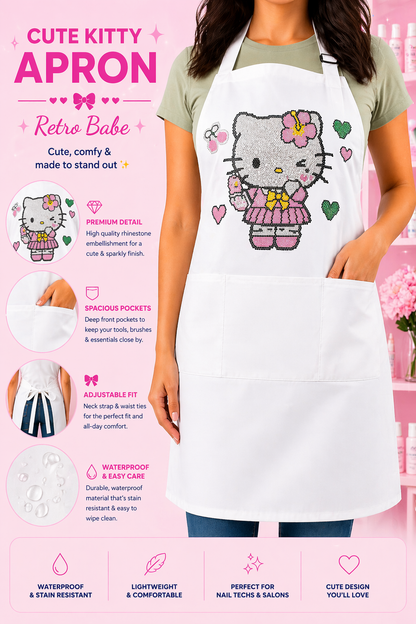 Blush Kitty Apron