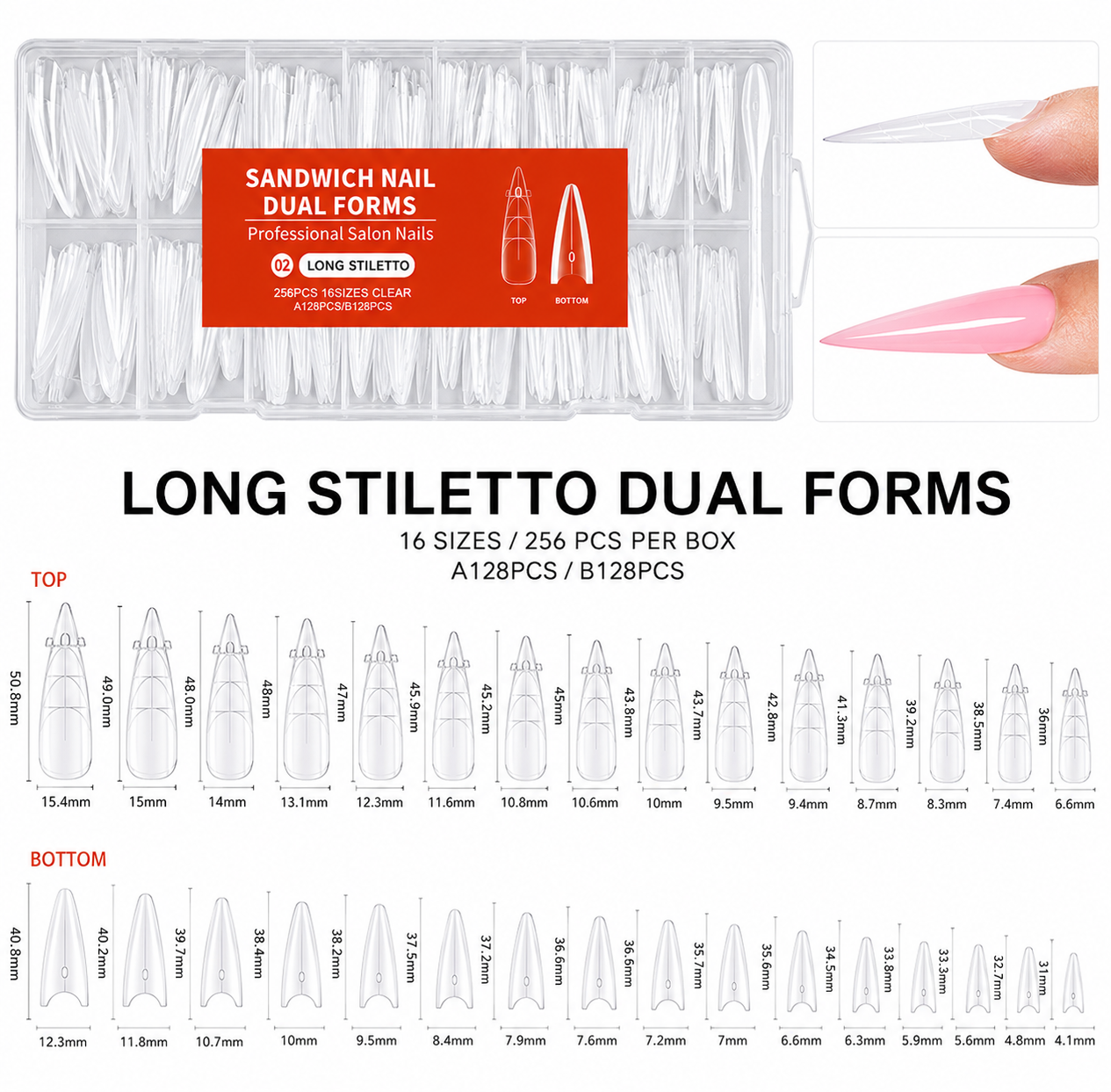 Sandwich Nail Dual Forms