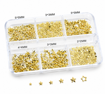 Star Nail Rivet Charms Mix