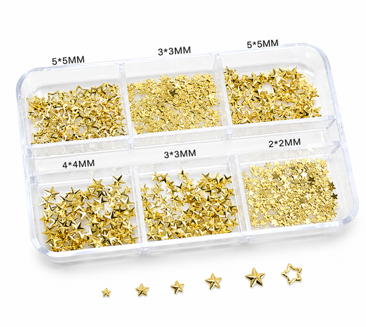 Star Nail Rivet Charms Mix