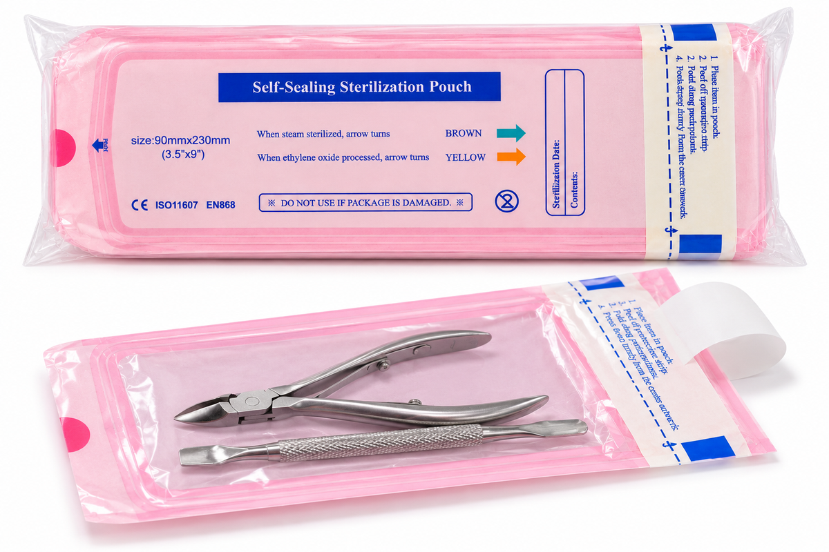 Sterilization Pouches - 100 Pack
