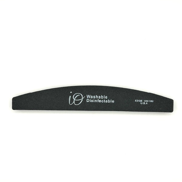 Io Banana Nail File 100/180 Grit – Washable & Disinfectable – Black Curve File