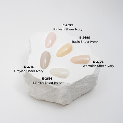 E-271S Grayish Sheer Ivory