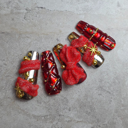 Pushu Pushu FLUFFY 08 Red Glitter