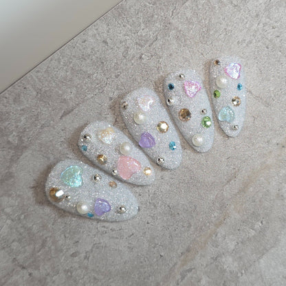Pushu Pushu FLUFFY 07 White Glitter