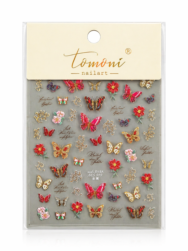 Red Butterfly Sticker