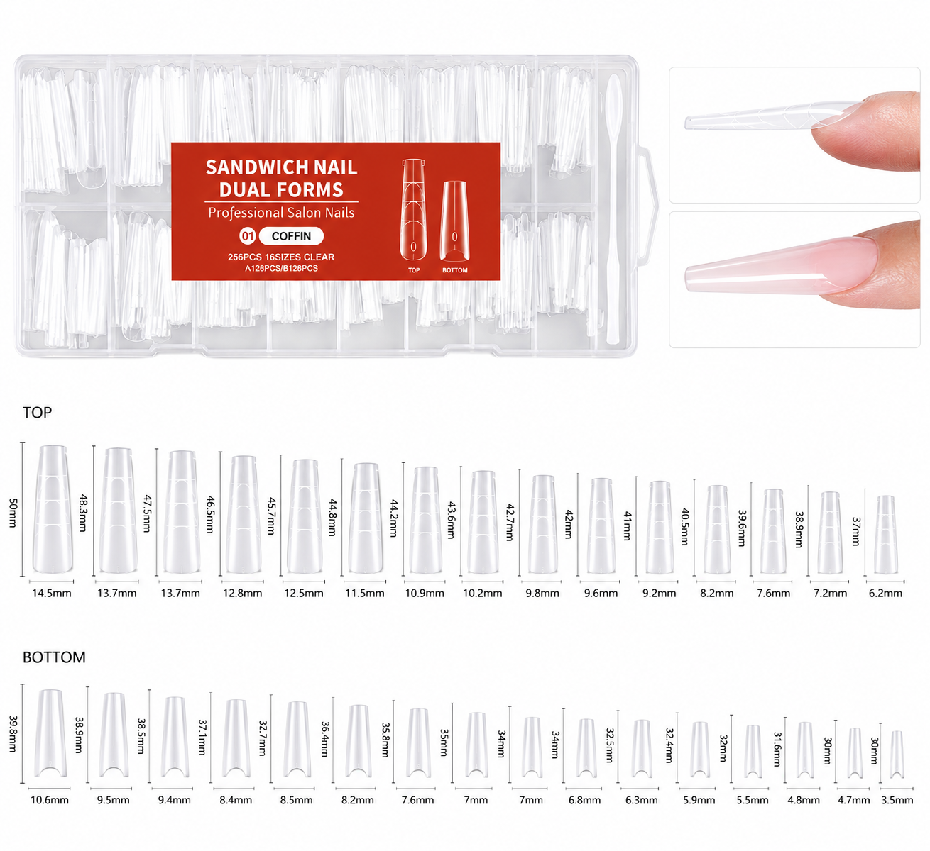 Sandwich Nail Dual Forms