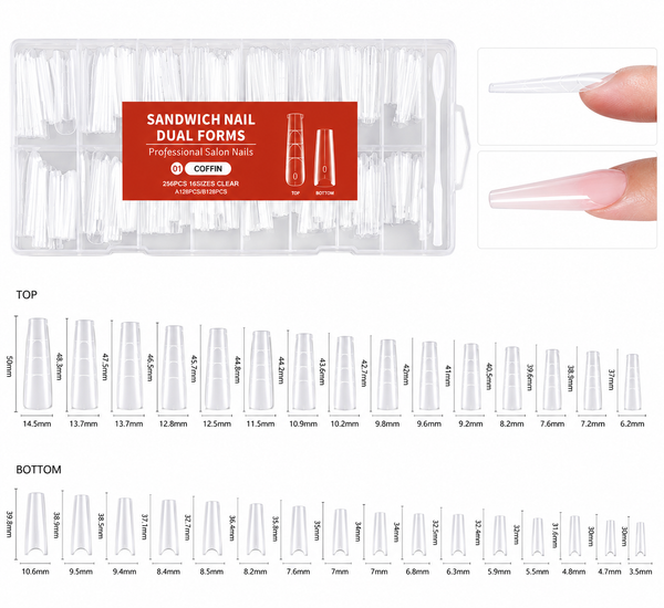 Sandwich Nail Dual Forms