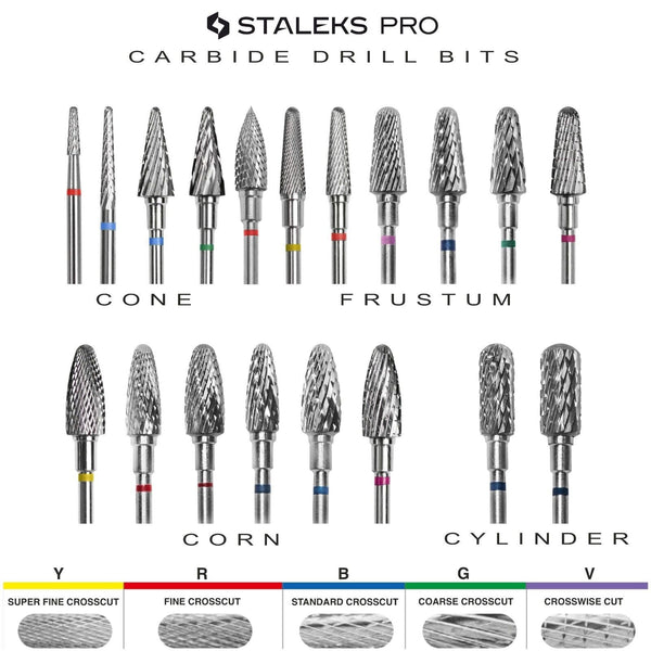 Carbide Nail Drill Bit "corn" blue, 6 mm