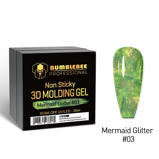 Bumblebee 3D Molding Gel Mermaid Glitter #03