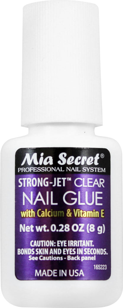 Strongjet Nail Glue (Brush-On 8g and 1/2 oz.)